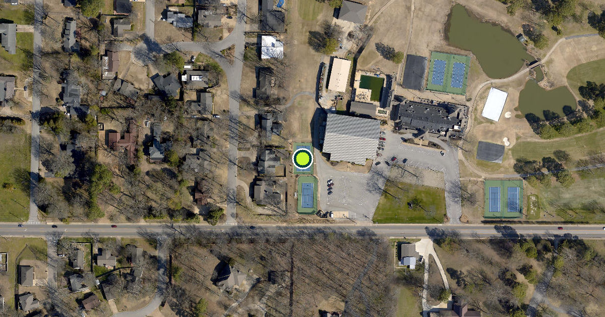 Satellite view of Jonesboro Pickleball Courts