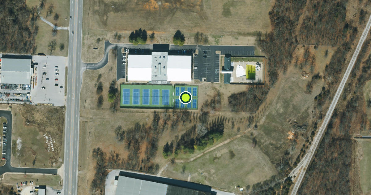 Satellite view of Joplin Pickleball Courts