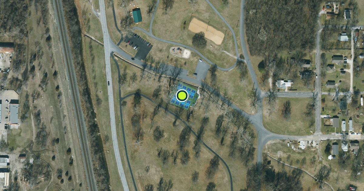 Satellite view of Joplin Pickleball Courts