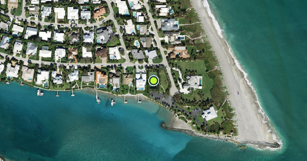 Satellite view of Jupiter Inlet Colony Pickleball Courts