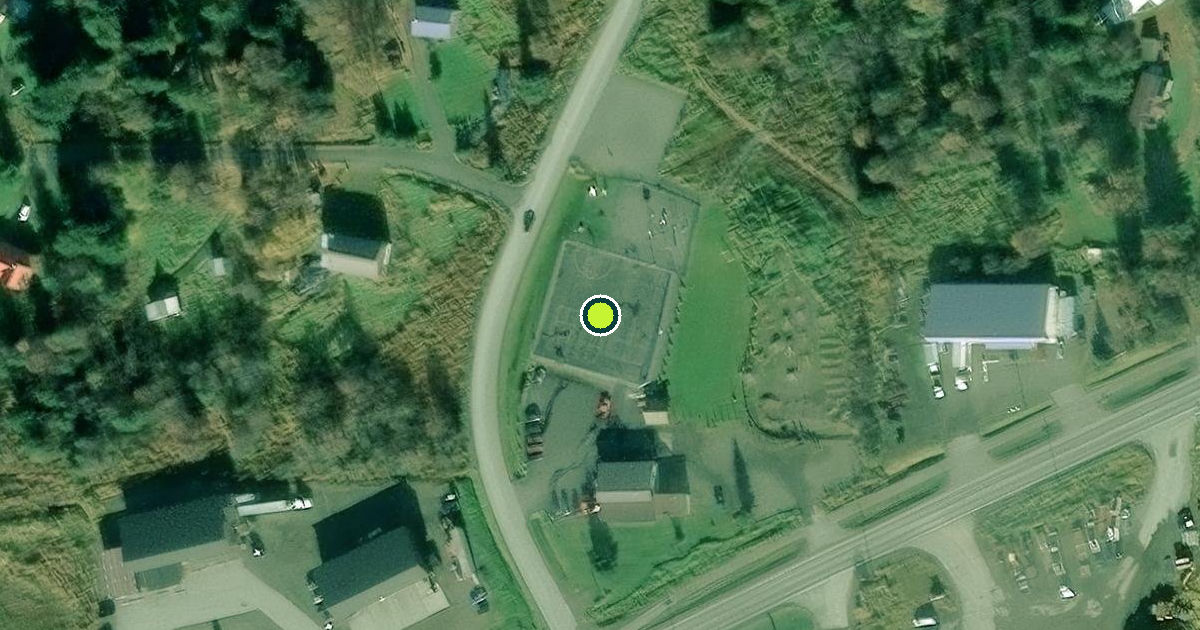 Satellite view of Kachemak City Pickleball and Tennis Courts