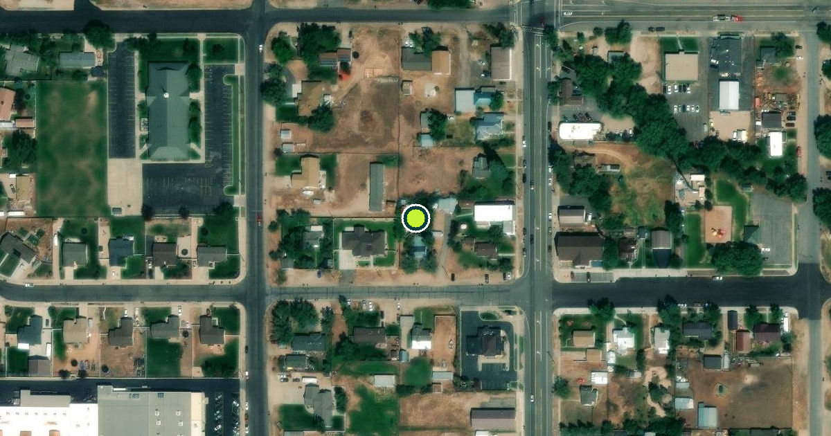 Satellite view of Kamas Pickleball Courts