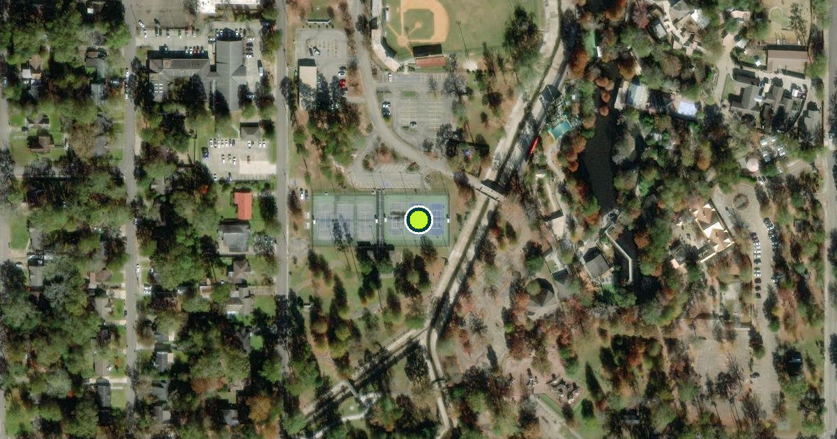 Satellite view of Kamper Park Pickleball Courts