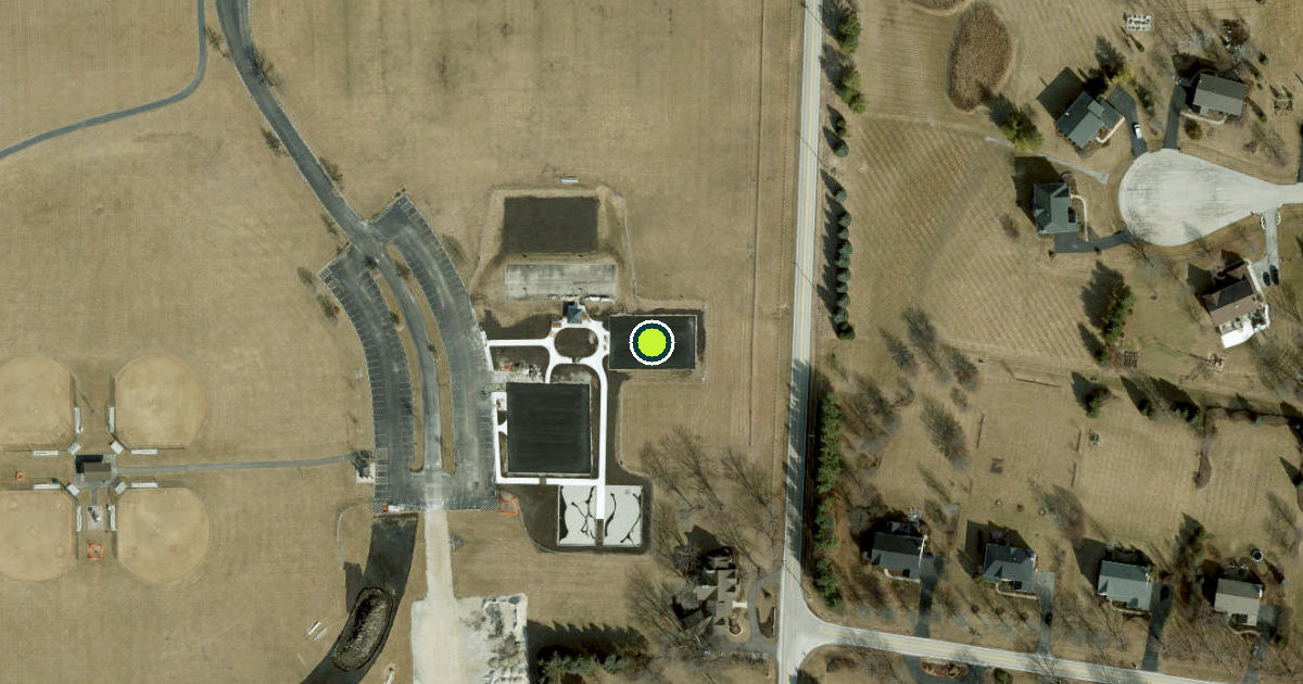 Satellite view of Kane County Pickleball Courts