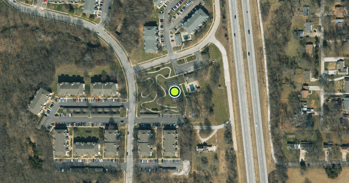 Satellite view of Kansas City Pickleball Courts