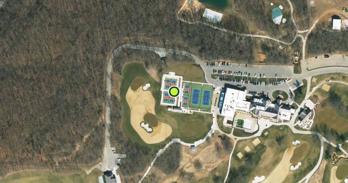 Satellite view of Kansas City Pickleball Courts
