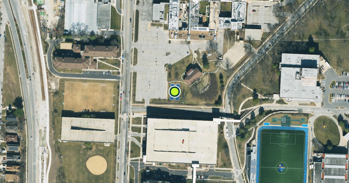 Satellite view of Kansas City Pickleball Courts