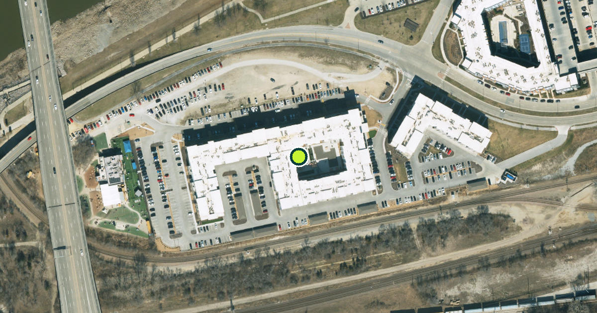 Satellite view of Kansas City Pickleball Courts