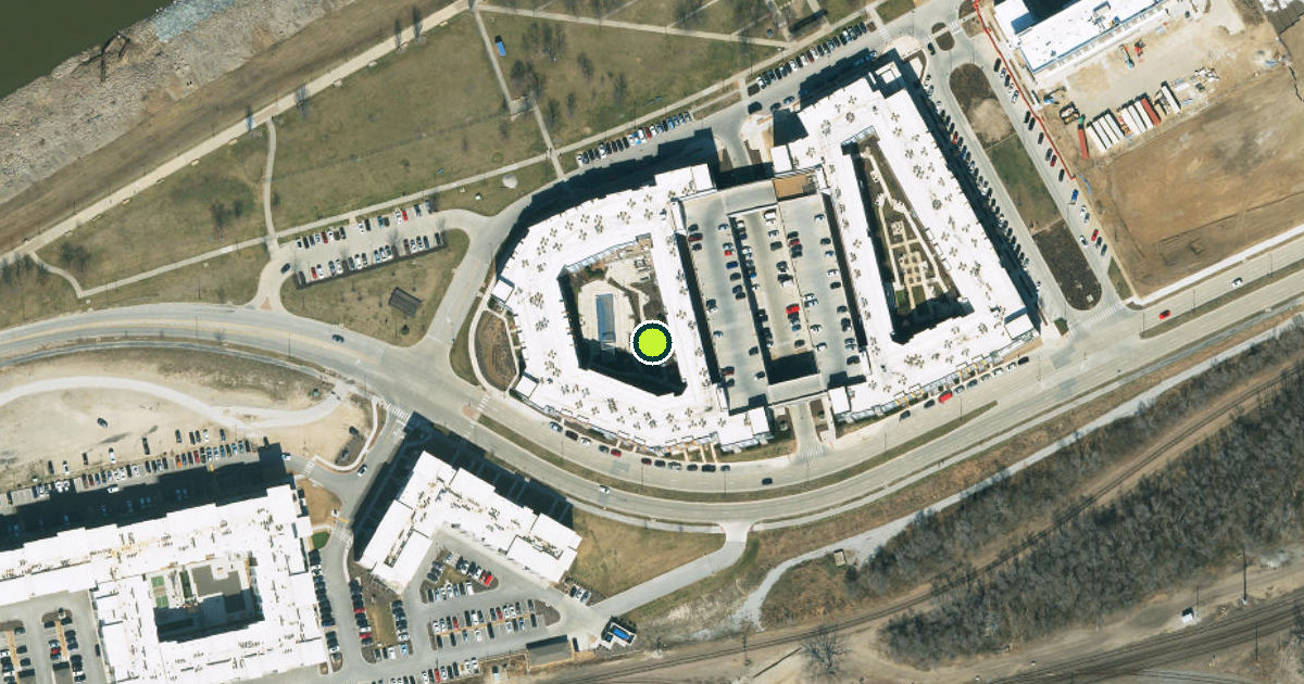 Satellite view of Kansas City Pickleball Courts