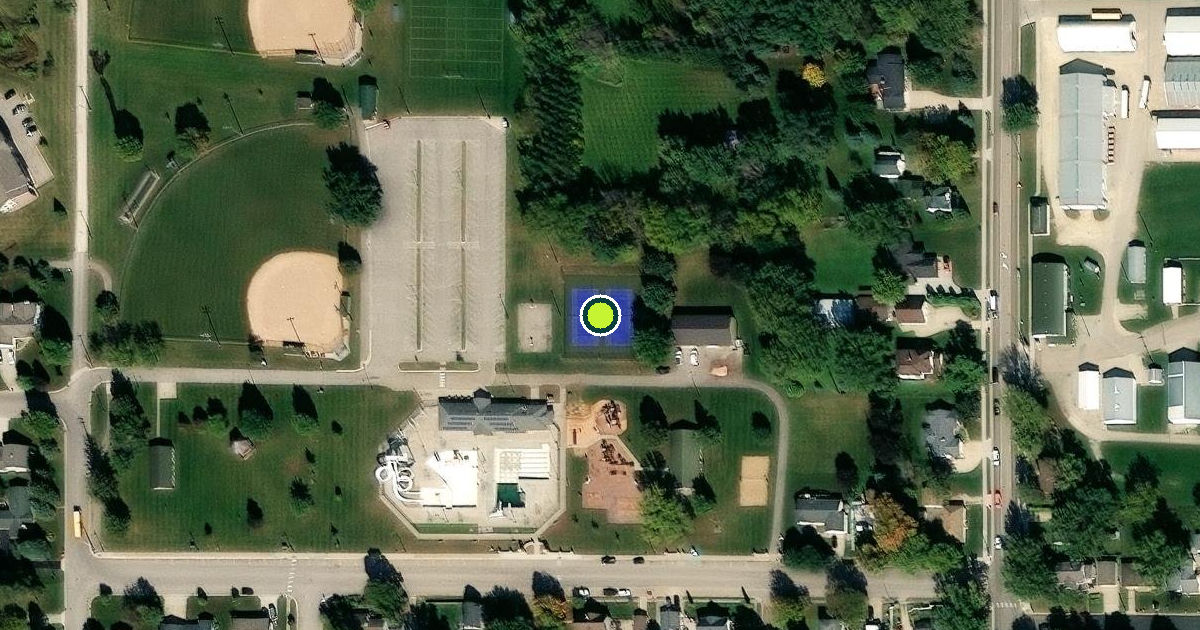 Satellite view of Kasson Pickleball Courts