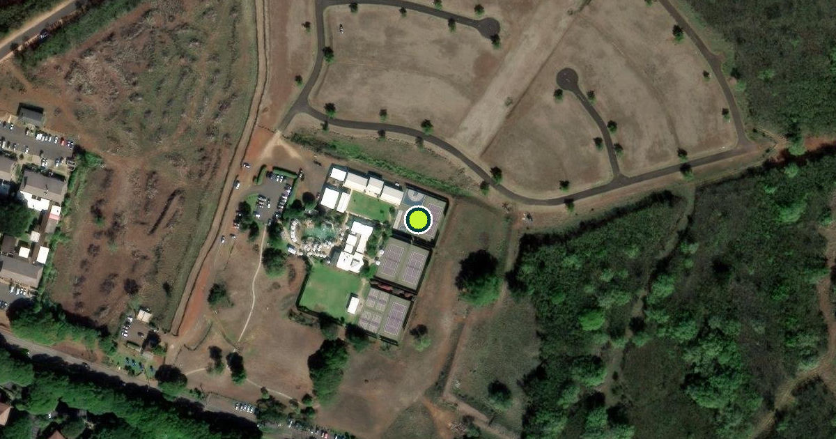 Satellite view of Kauaʻi County Pickleball Courts