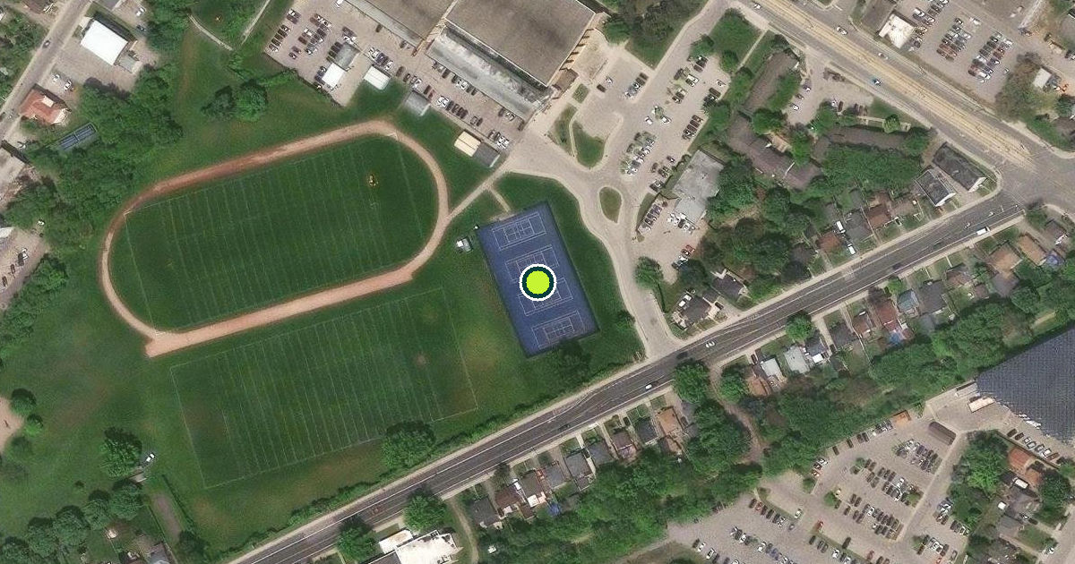 Satellite view of Kaufman Park Pickleball Courts