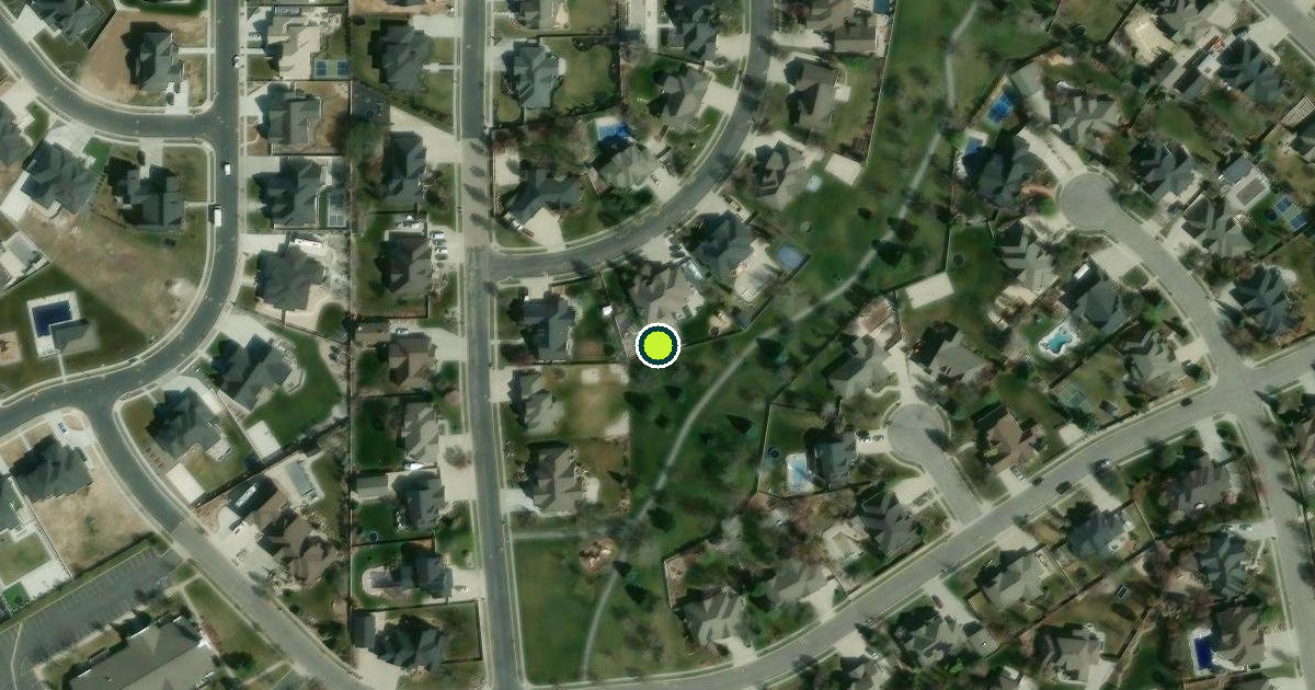 Satellite view of Kaysville Pickleball Courts