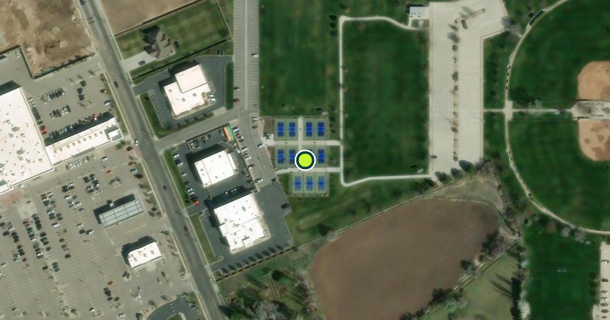 Satellite view of Kaysville Pickleball Courts