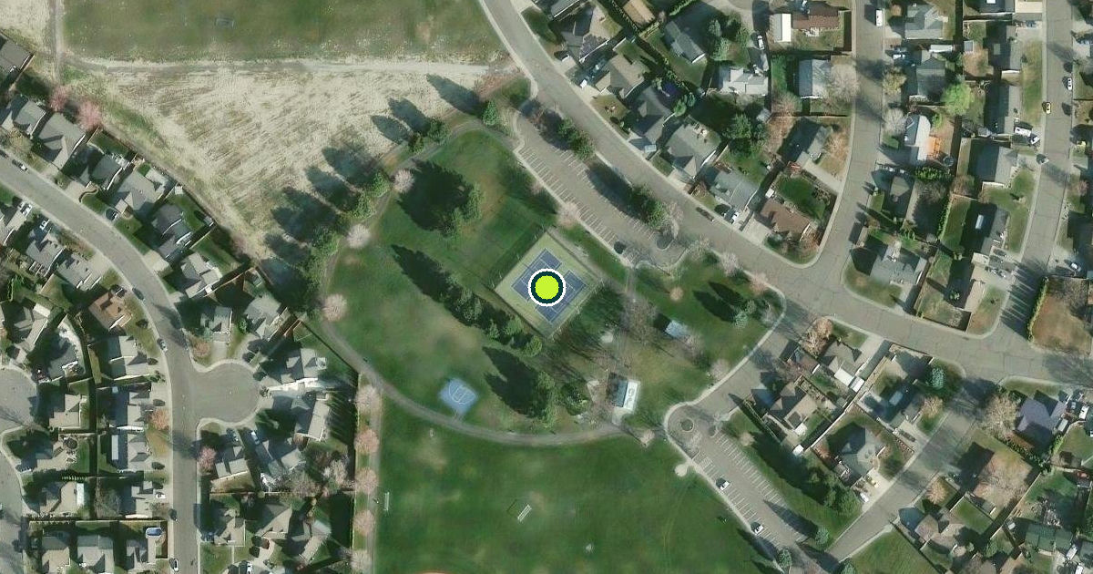 Satellite view of Kennewick Pickleball Courts