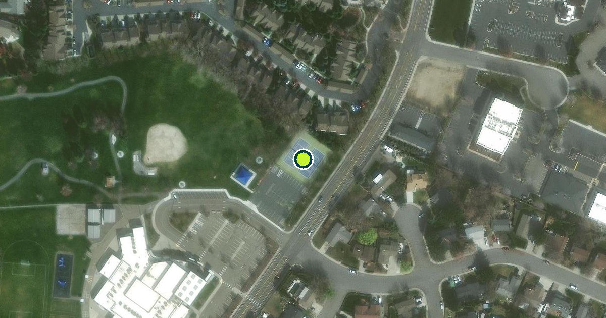 Satellite view of Kennewick Pickleball Courts