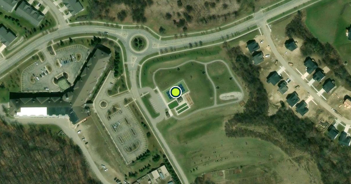 Satellite view of Kentwood Pickleball Courts