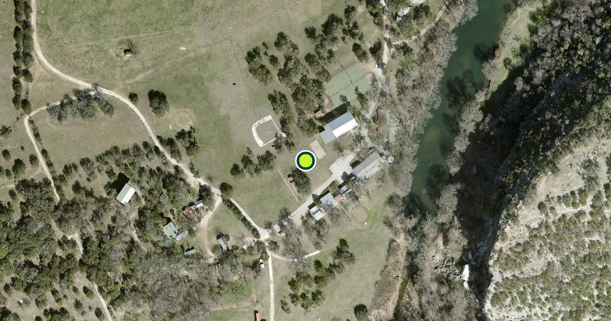 Satellite view of Kerr County Pickleball Courts