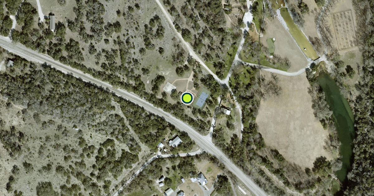 Satellite view of Kerr County Pickleball Courts
