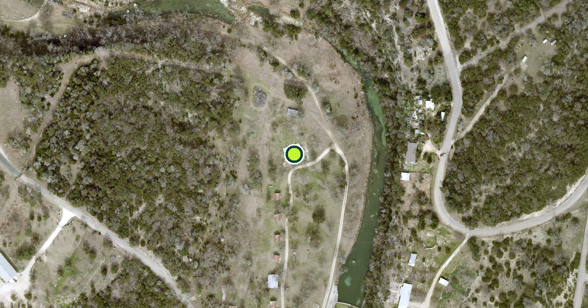 Satellite view of Kerr County Pickleball Courts
