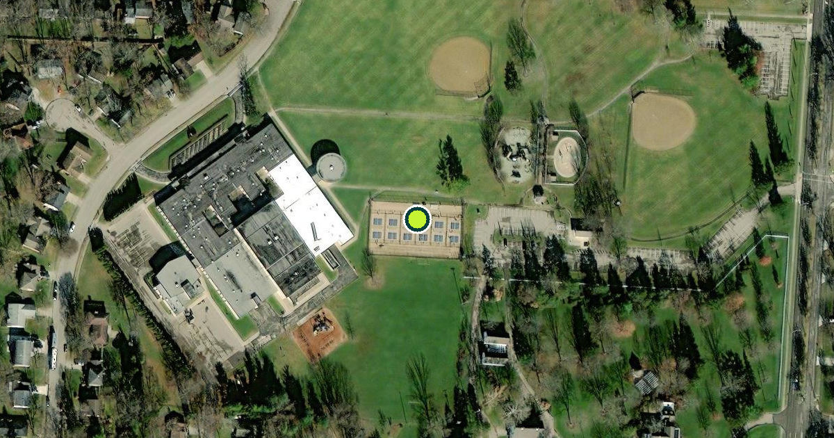 Satellite view of Kettering Pickleball Courts