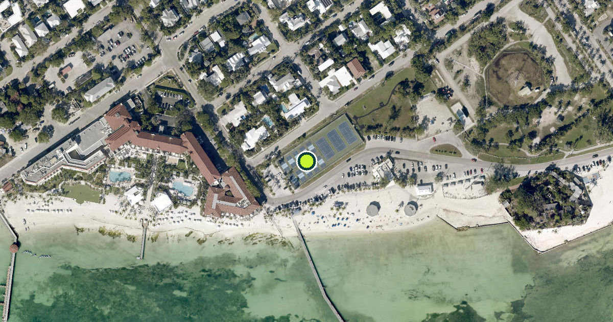 Satellite view of Key West Pickleball Courts