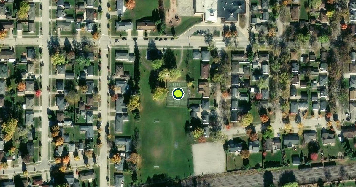 Satellite view of Kimberly Pickleball Courts