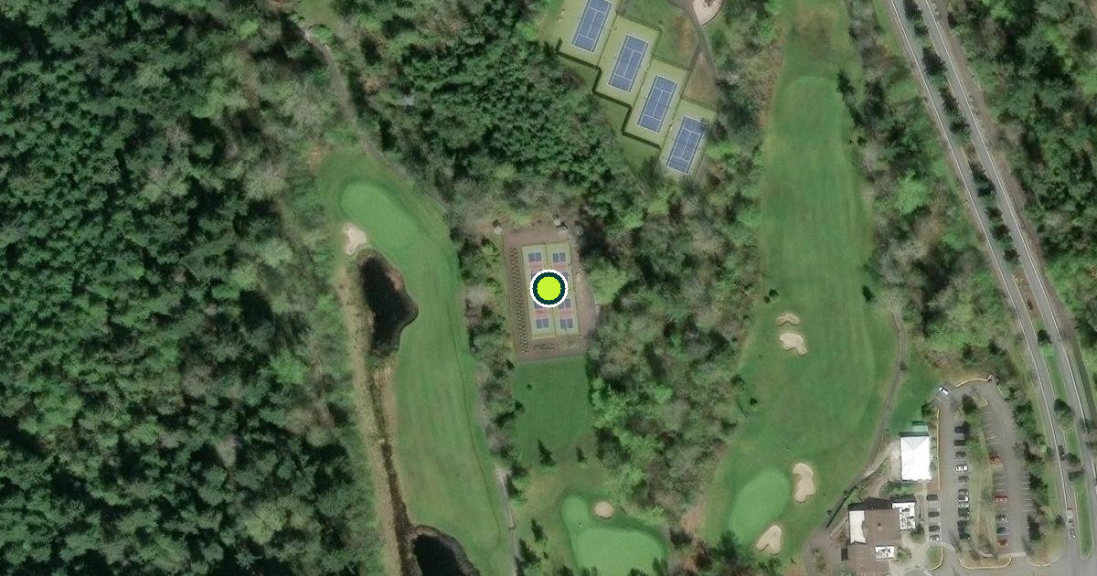 Satellite view of King County Pickleball Courts