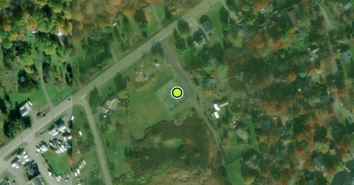 Satellite view of Kingston Pickleball Courts
