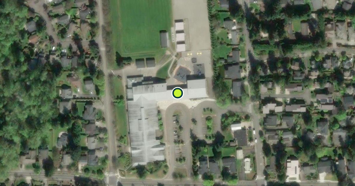 Satellite view of Kirkland Pickleball Courts