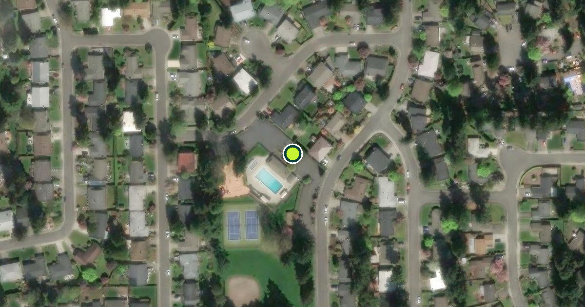 Satellite view of Kirkland Pickleball Courts