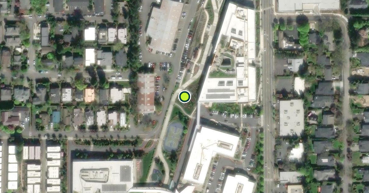 Satellite view of Kirkland Pickleball Courts