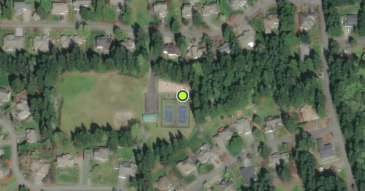 Satellite view of Kitsap County Pickleball Courts
