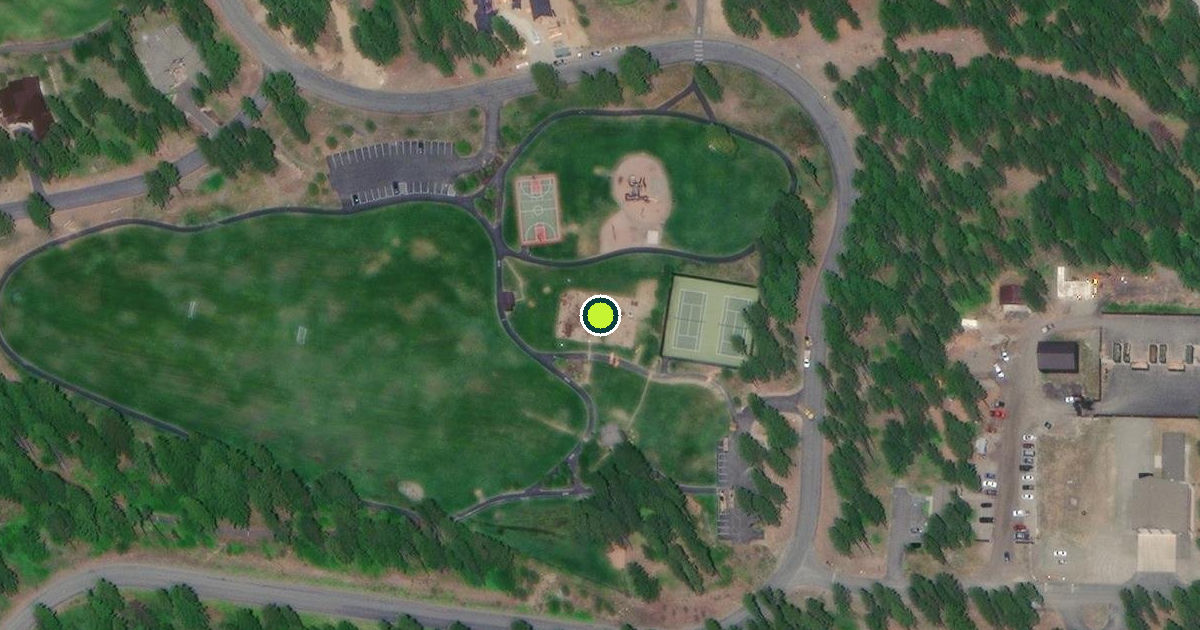 Satellite view of Kittitas County Pickleball Courts