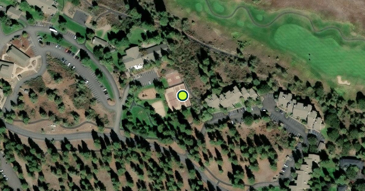 Satellite view of Klamath County Pickleball Courts