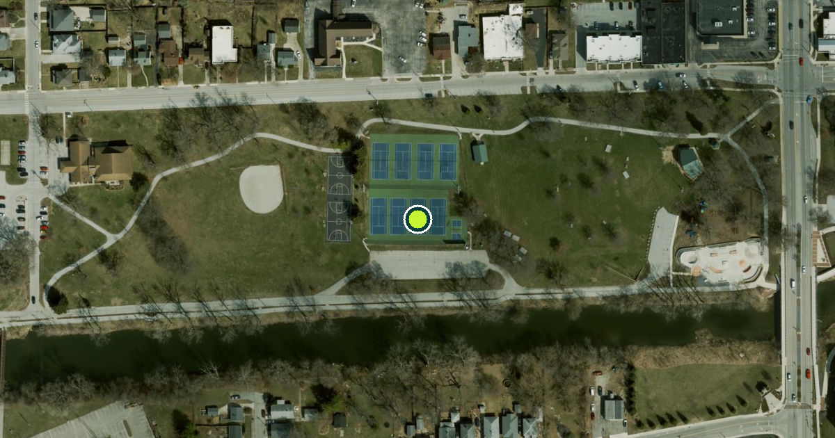 Satellite view of Kokomo Pickleball Courts