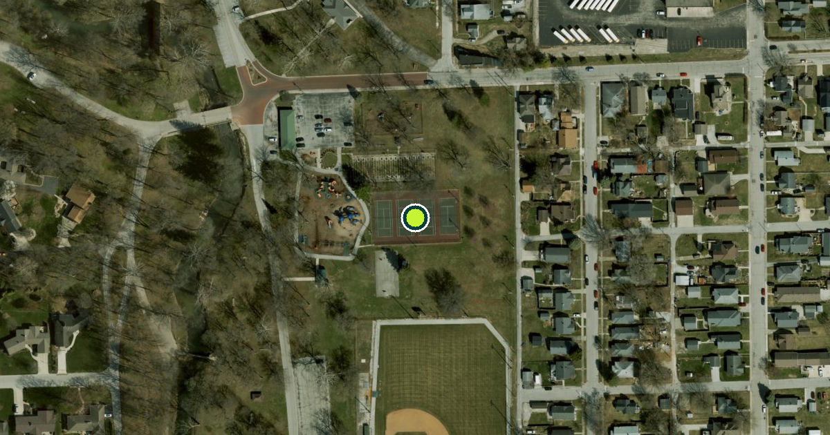 Satellite view of Kokomo Pickleball Courts