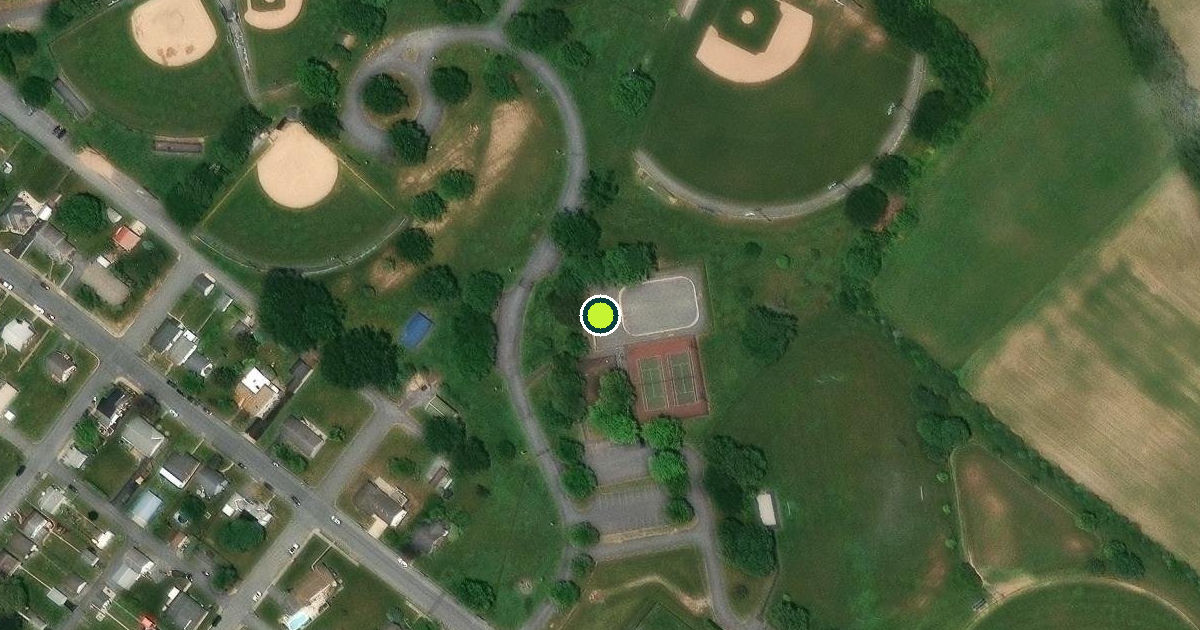 Satellite view of Kutztown Pickleball Courts