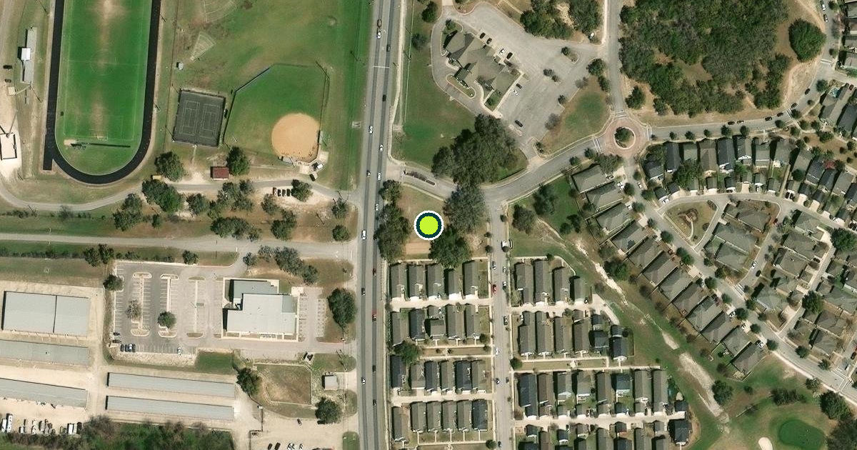 Satellite view of Kyle Pickleball Courts