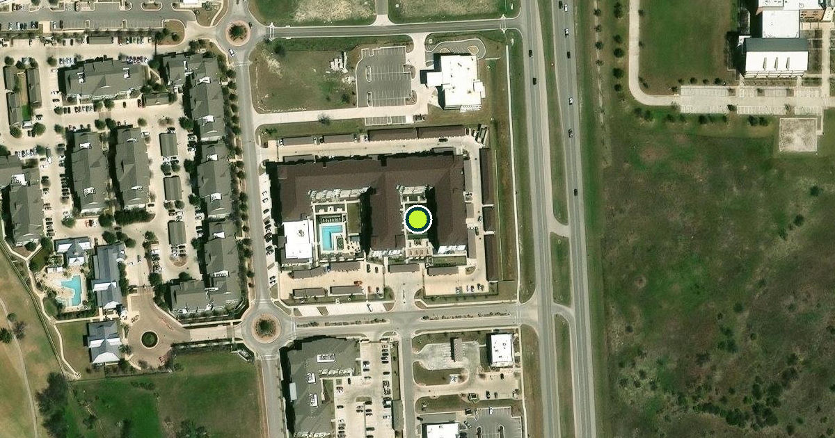 Satellite view of Kyle Pickleball Courts