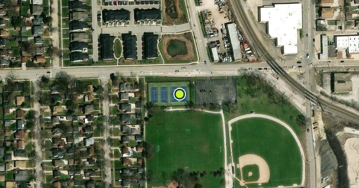 Satellite view of La Grange Pickleball Courts