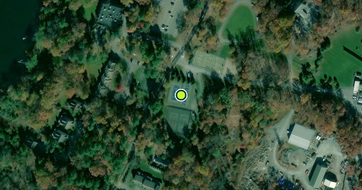 Satellite view of Lackawaxen Township Pickleball Courts