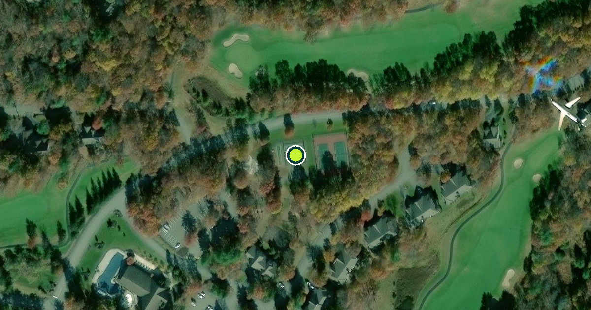 Satellite view of Lackawaxen Township Pickleball Courts