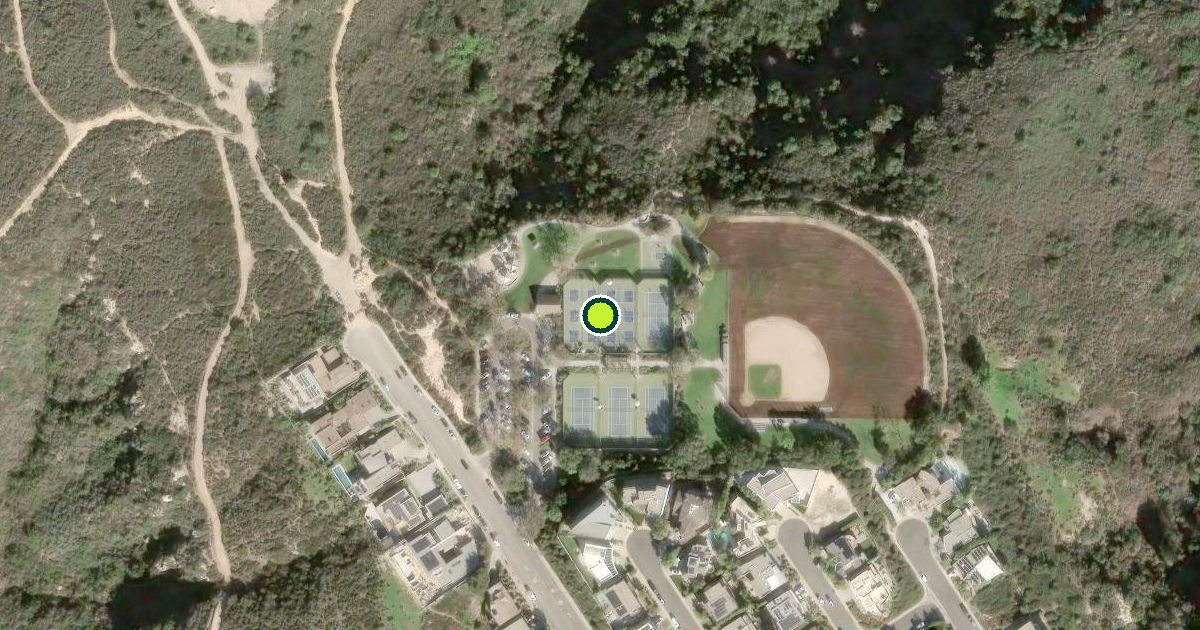 Satellite view of Laguna Beach Pickleball Courts