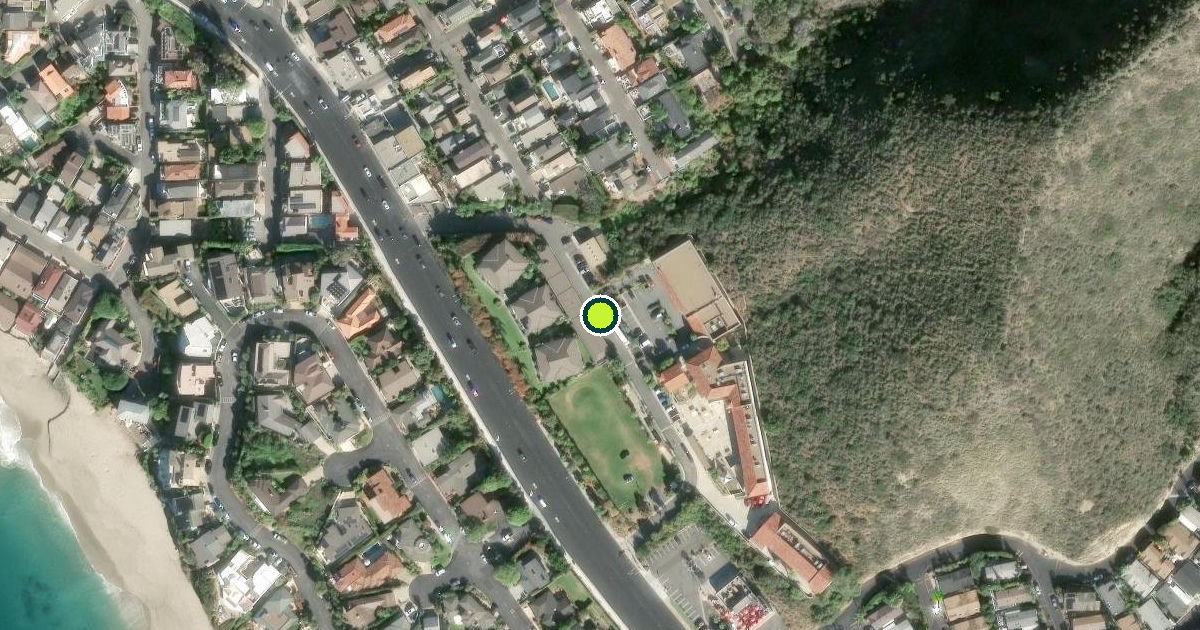 Satellite view of Laguna Beach Pickleball Courts