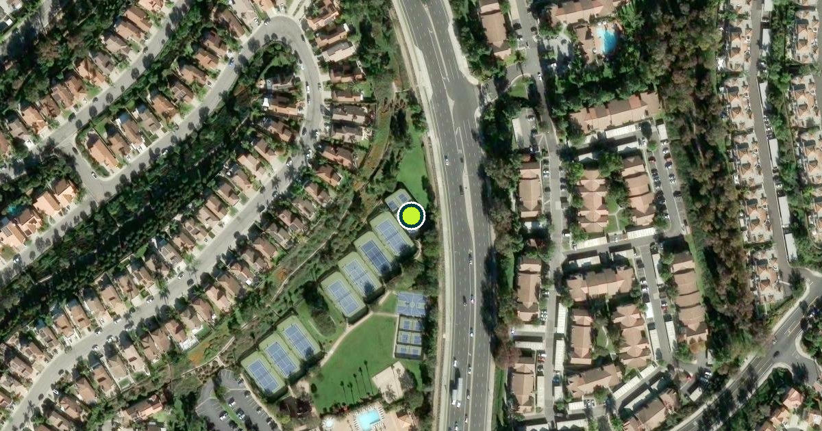 Satellite view of Laguna Niguel Pickleball Courts