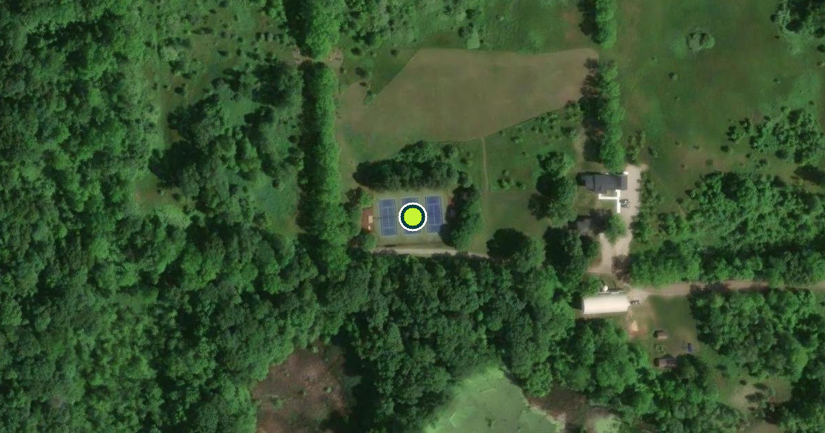 Satellite view of Lake Angelus Pickleball Courts