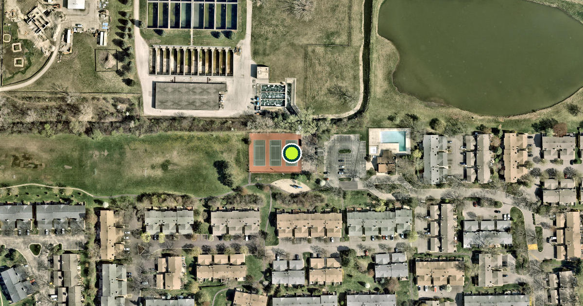 Satellite view of Lake County Pickleball Courts