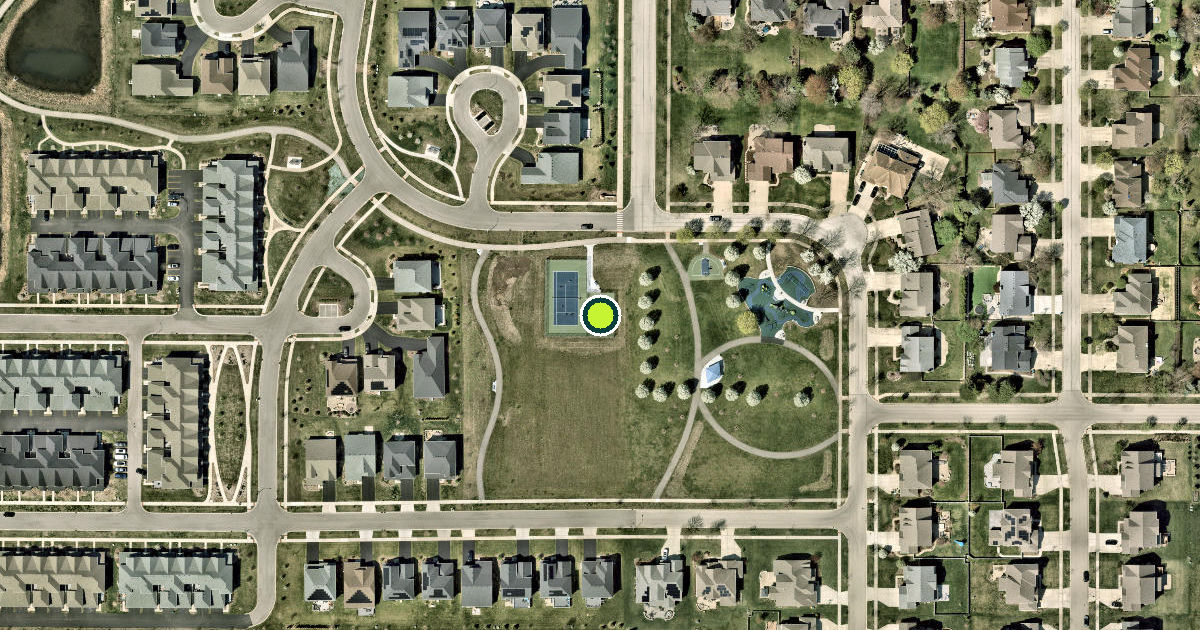 Satellite view of Lake County Pickleball Courts