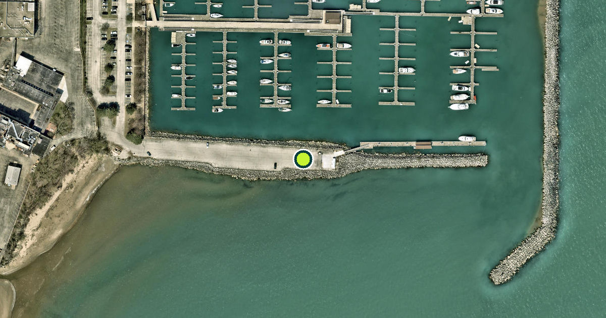 Satellite view of Lake County Pickleball Courts
